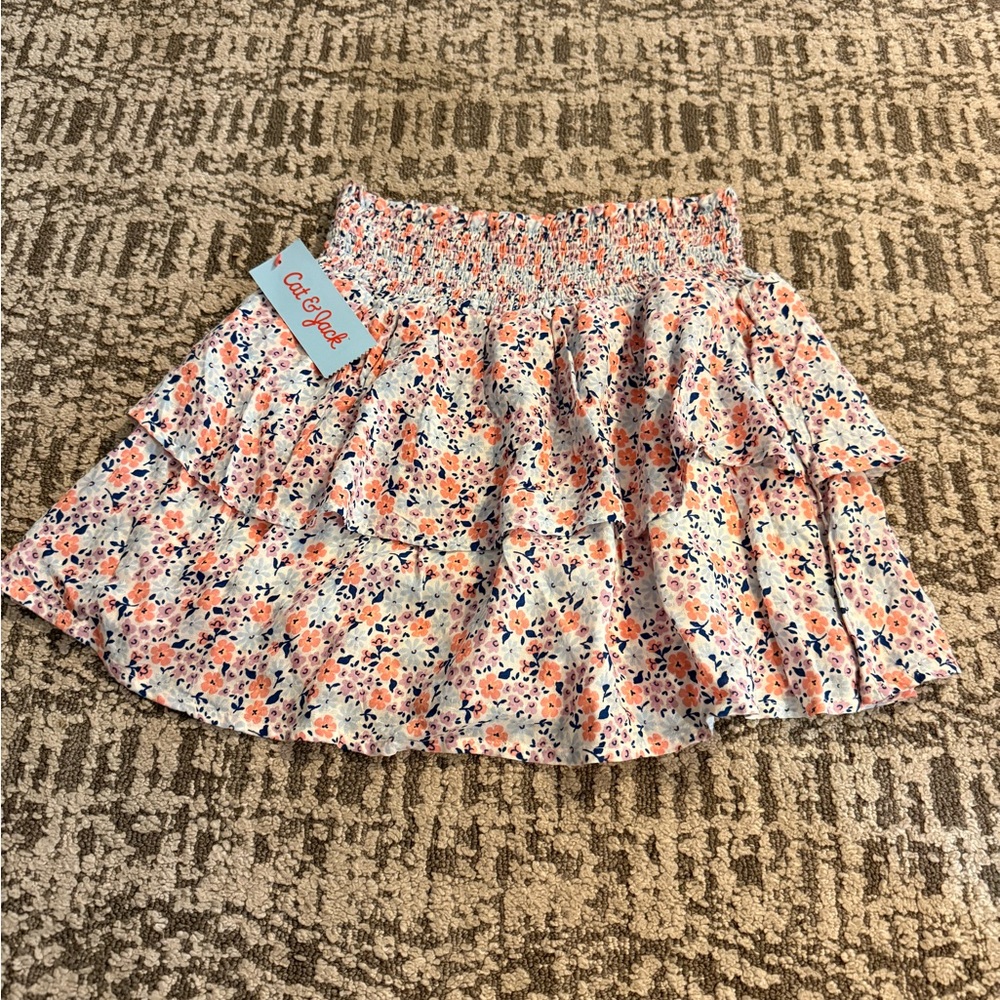 Girls Floral Skirt